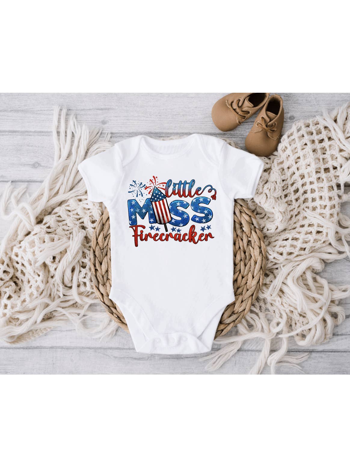 Little Miss Firecracker Onesie