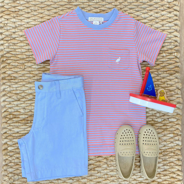 Carter Crew - Blue & Coral