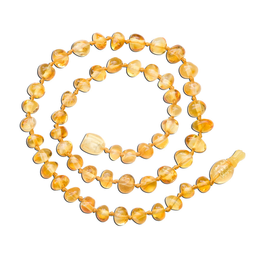 Amber Teething Necklace-Lemon