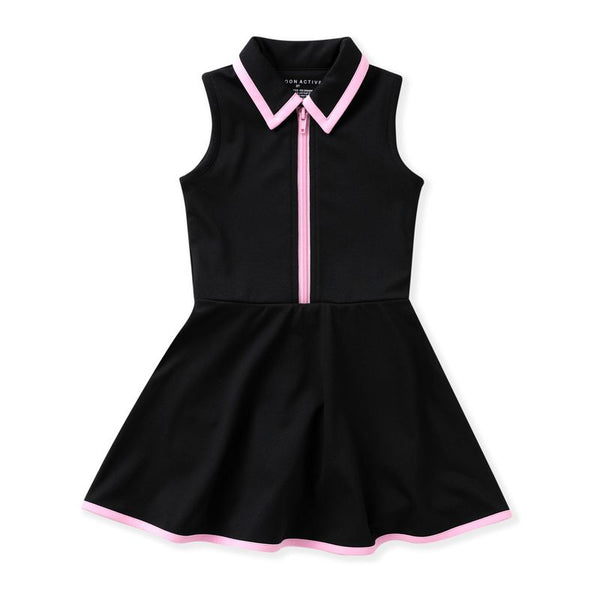 Courtside Black Tennis Dress
