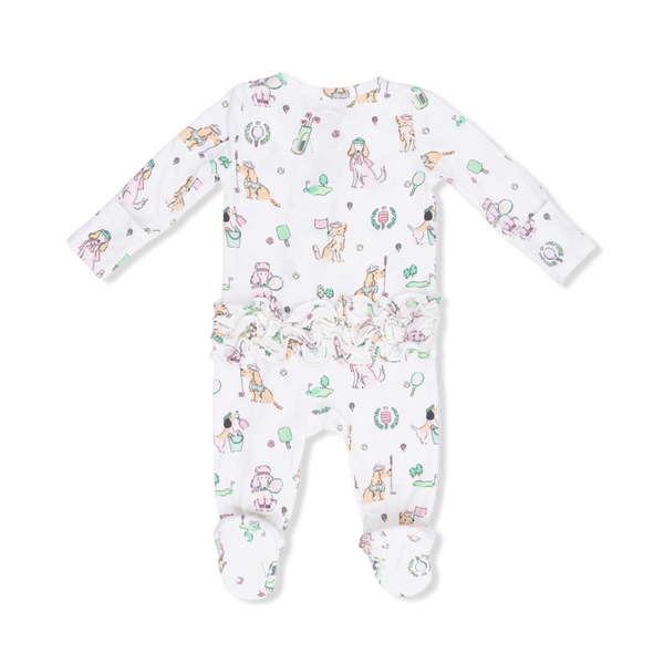 Country Club Dogs Footie- Pink