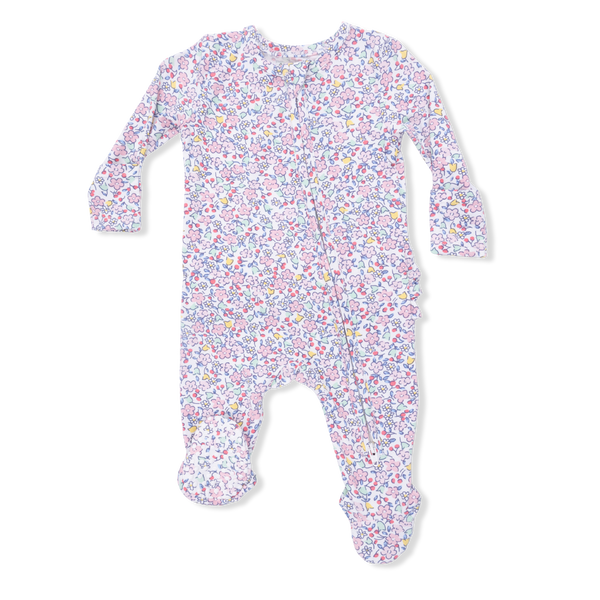 Elizabeth's Garden Ruffle Footie