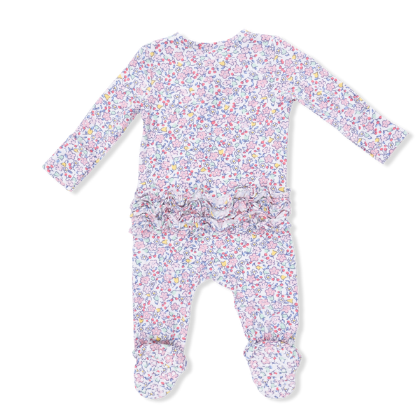 Elizabeth's Garden Ruffle Footie