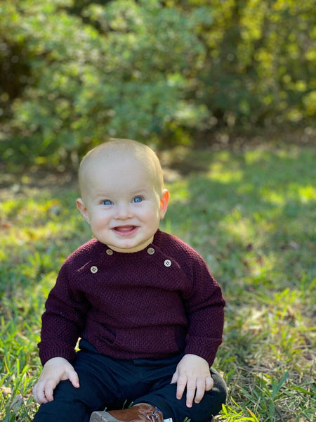 Morrison Burgundy Sweater-Infant