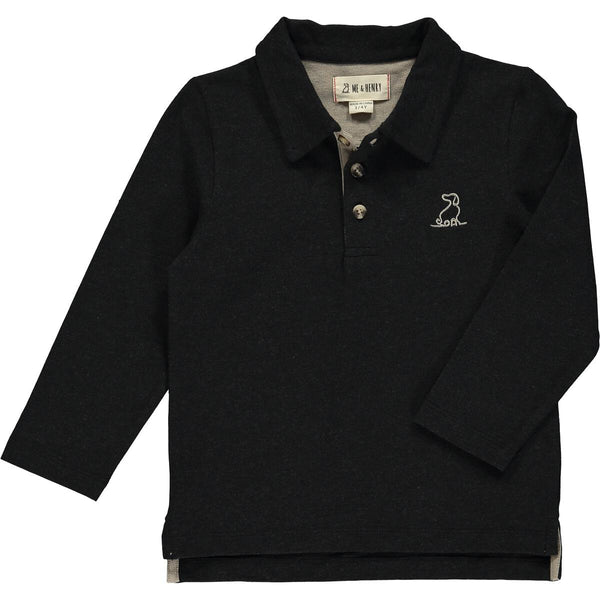 Spencer Polo in Charcoal