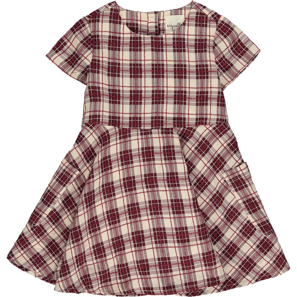 Debbie Dress in Burgundy Plaid Falcon Creek Boutique Debbie Dress in Burgundy Plaid Falcon Creek Boutique