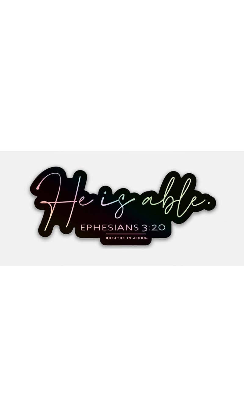 He Is Able - sticker