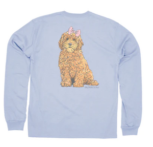 Goldendoodle in Periwinkle