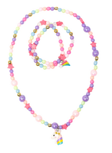 Cheerful Starry Unicorn Necklace & Bracelet