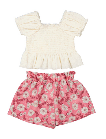 Rose Floral Short Set