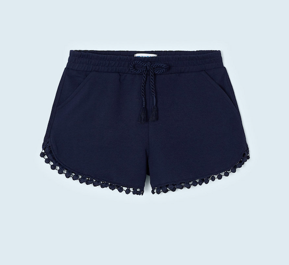 Navy Chenille Shorts