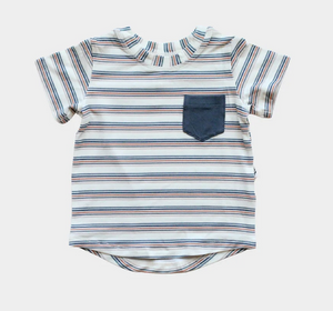 Vintage Stripe Pocket Tee