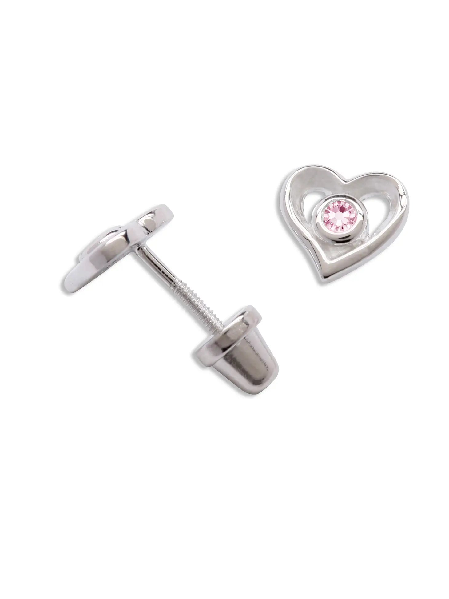 Silver Heart Earings