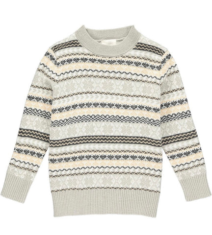Oslo Sweater Grey/Beige