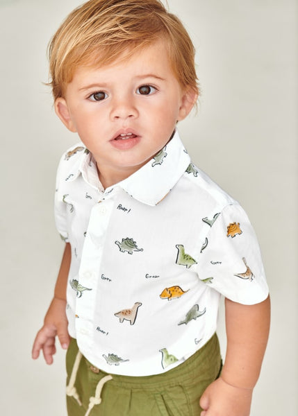 Dino Button Down - Infant