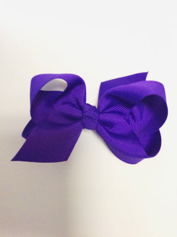 Grape King Grosgrain Bow