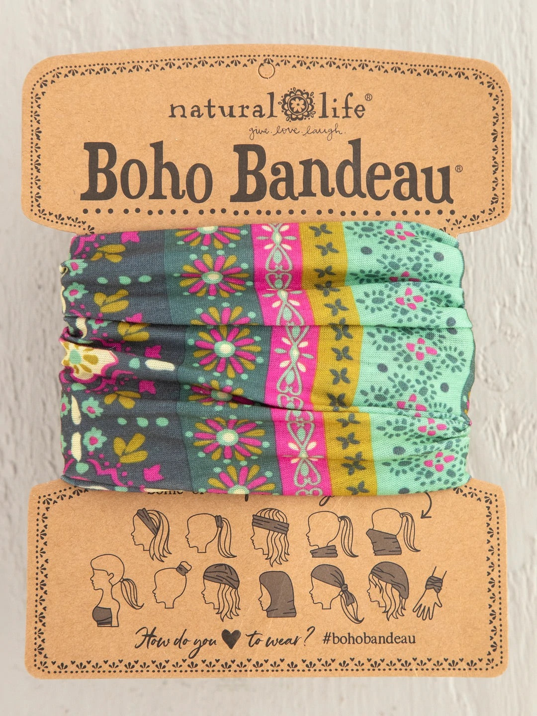 Boho Bandeau Green Stripe