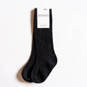 Cable Knit - black