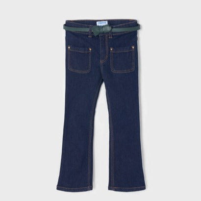 Front Pocket Flared Jeans