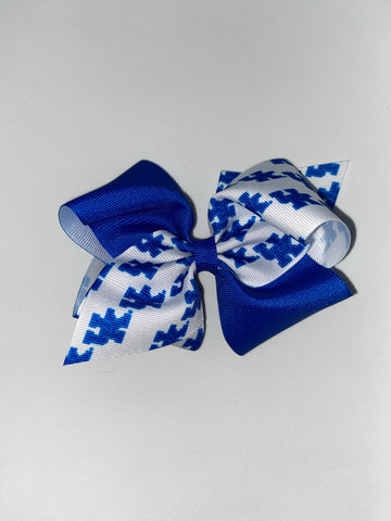 UK Color Block Small Hairbow with a clip