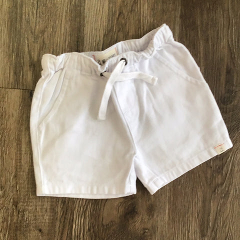 Hugo Infant Twill Shorts in White