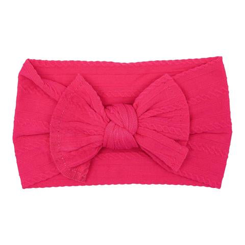 Hot Pink Cable Headwrap
