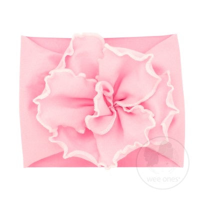 Large Fan Flower Cotton Baby Band - Infant