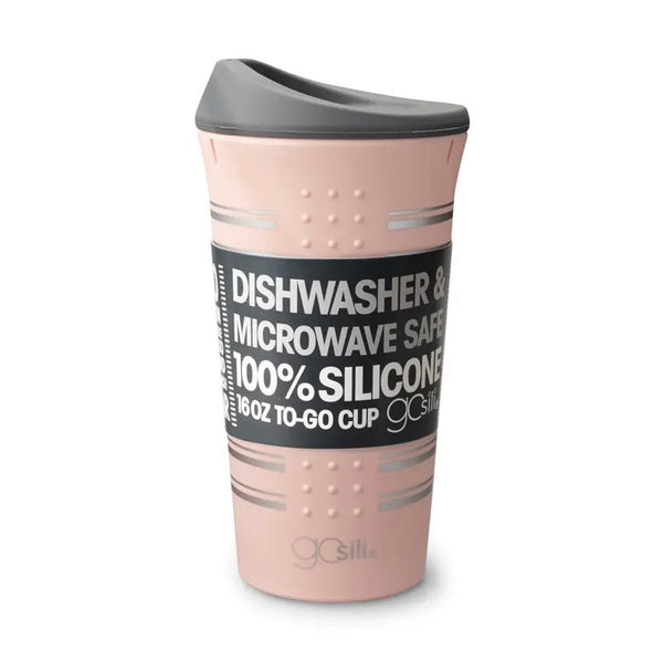 Grey/Millennial Silicone Pink 16 oz. To Go Cup