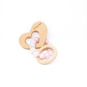Pink Pearl Heart Rattle