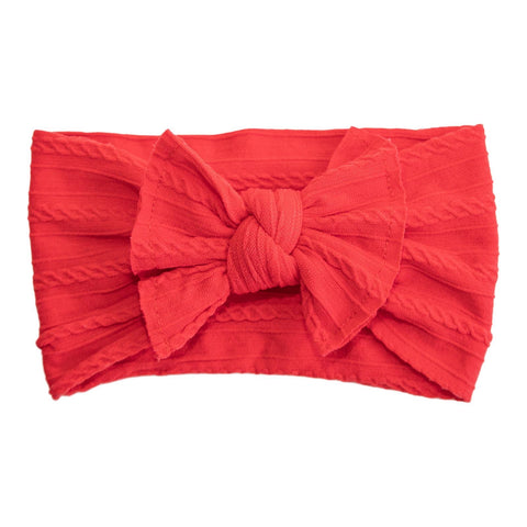 Ladybug Red Cable Headwrap