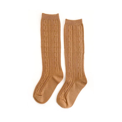 Earth Tones Cable Knit-Biscotti