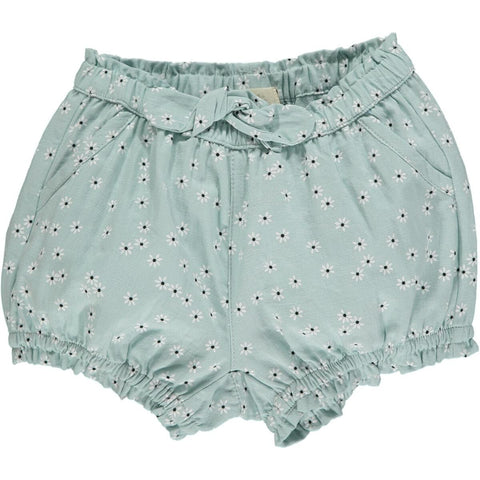 Lucy Shorts in Aqua Daisies